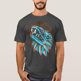 Camiseta Quetzalcoatl Azteca Featheral Inca Maya Serpent