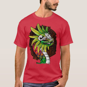 Camiseta Quetzalcoatl Azteca Featheral Inca Maya Serpent