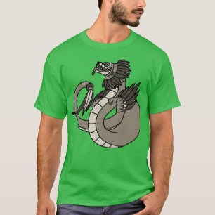 Camiseta Quetzalcoatl Azteca Featheral Inca Maya Serpent