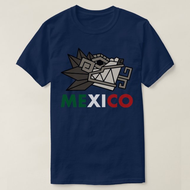 Camiseta Quetzalcoatl Azteca Featheral Serpiente Maya Inca  (Diseño del anverso)