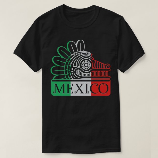 Camiseta Quetzalcoatl Azteca Featheral Serpiente Maya Inca  (Diseño del anverso)