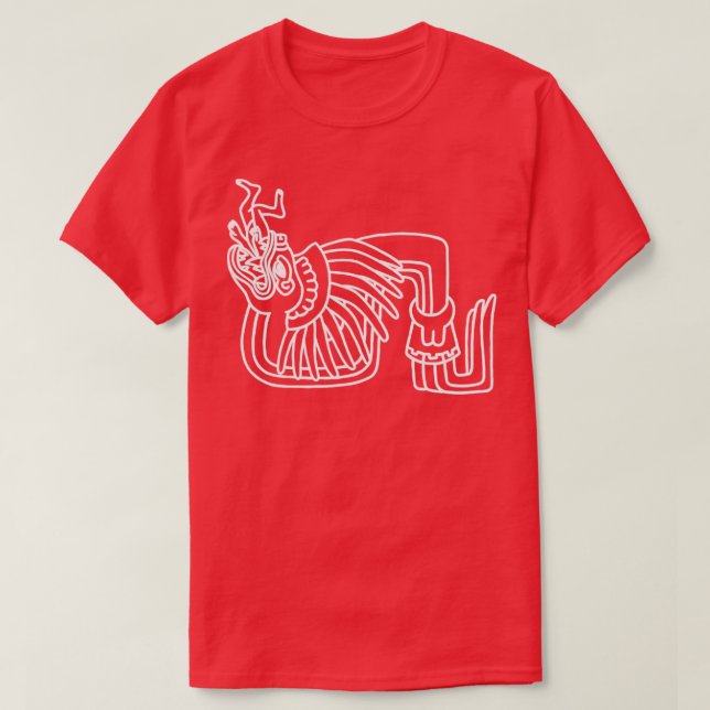 Camiseta Quetzalcoatl Azteca Mayan Feathered Serpent Toltec (Diseño del anverso)