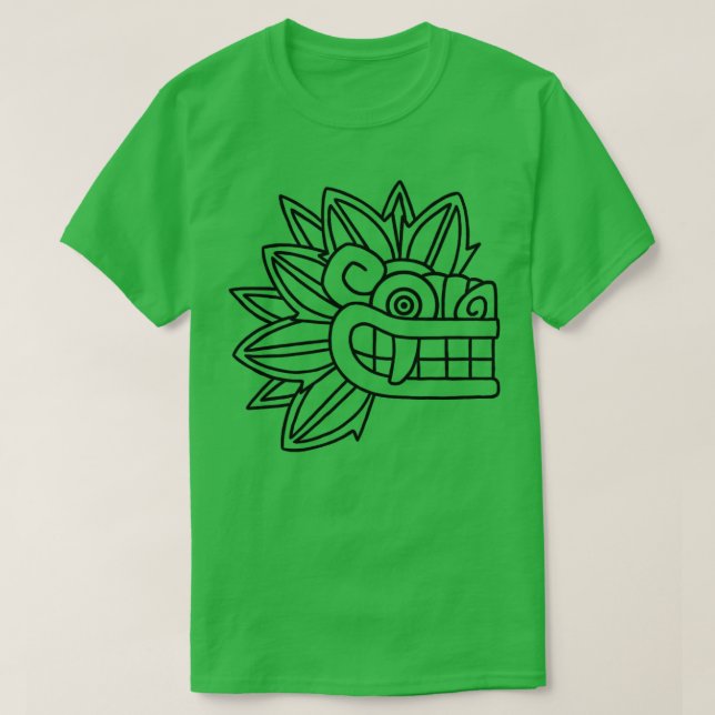 Camiseta Quetzalcoatl Azteca Mayan Feathered Serpent Toltec (Diseño del anverso)