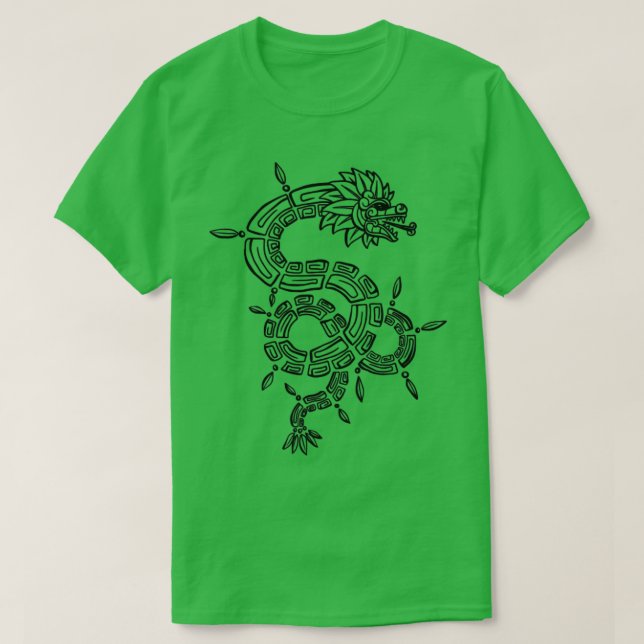 Camiseta Quetzalcoatl Azteca Mayan Feathered Serpent Toltec (Diseño del anverso)