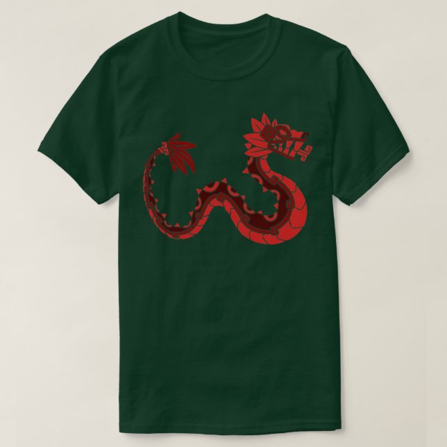 Camiseta Quetzalcoatl Azteca Mayan Feathered Serpent Toltec (Diseño del anverso)