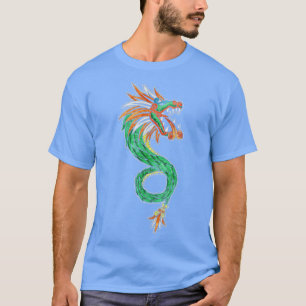 Camiseta Quetzalcoatl Azteca Mayan Feathered Serpent Toltec
