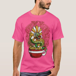 Camiseta Quetzalcoatl Azteca Serpent Maya Ramen Noodles Tol