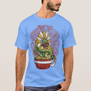 Camiseta Quetzalcoatl Azteca Serpent Maya Ramen Noodles Tol