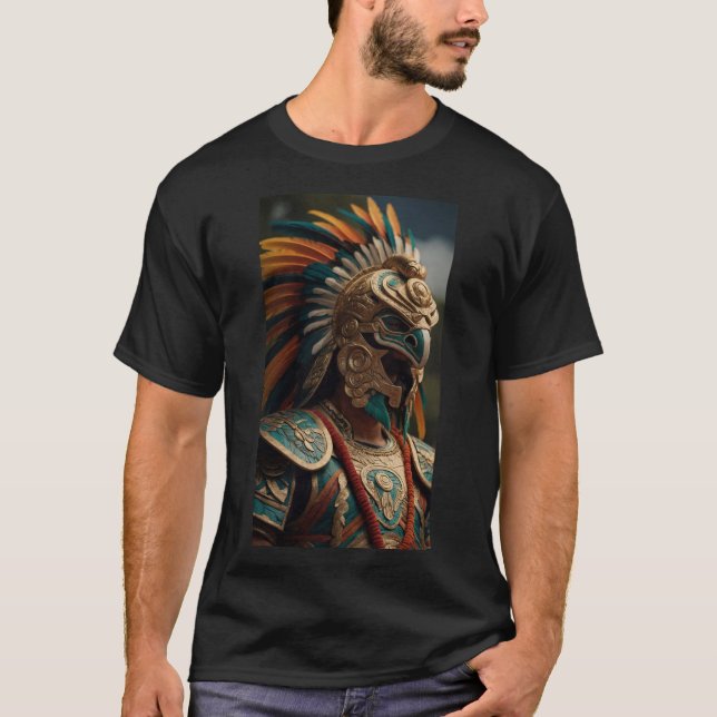 Camiseta Quetzalcoatl - Conocimiento e Ilustración (Anverso)