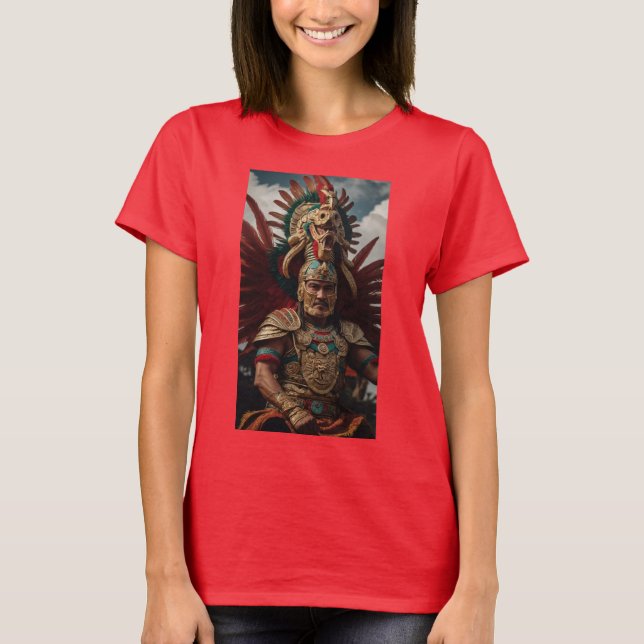 Camiseta Quetzalcoatl - Mitología azteca mexicana (Anverso)