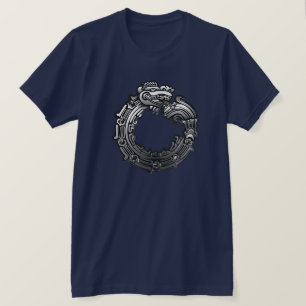 Camiseta Quetzalcoatl plateado