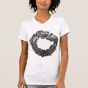 Camiseta Quetzalcoatl plateado