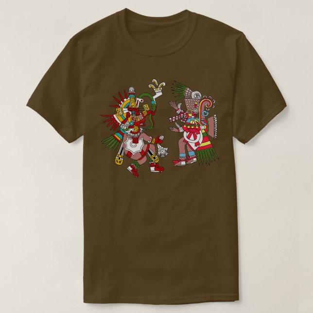 Camiseta Quetzalcoatl Tezcatlipoca Azteca México Azteca G (Diseño del anverso)