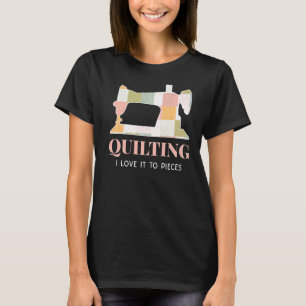 Camiseta Qui de trama de tela de la máquina de coser del te