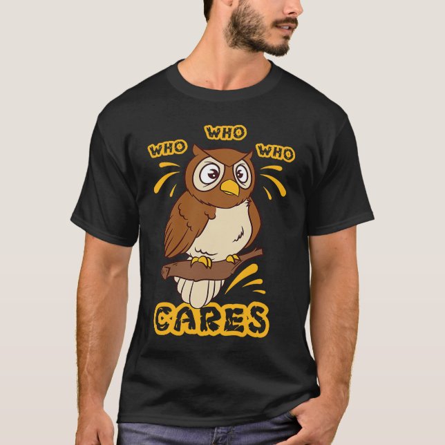 Camiseta Quién a quién le importa Owl (Anverso)