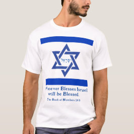 Camiseta "Quien Bendiga a Israel Será Bendecido" Aliado 