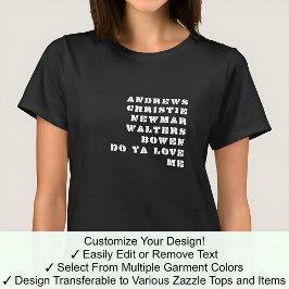 Camiseta Quién comparte mi nombre Famoso Celebrity Históric