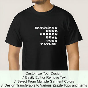 Camiseta Quien comparte mi nombre James Celebridad famosa 0
