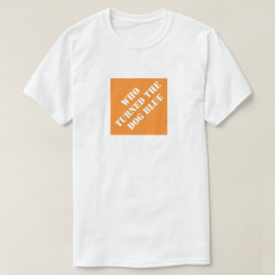 Camiseta Quien Convirtió Al Perro Azul Funny Padre Humoríst