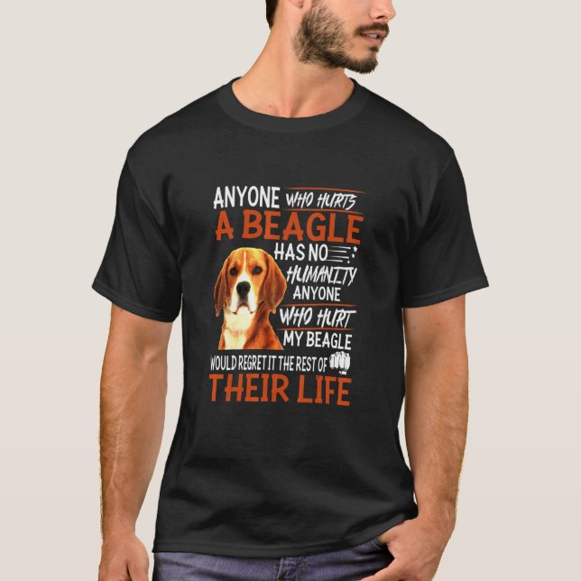 Camiseta ¿Quién Daña Mi Beagle? (Anverso)