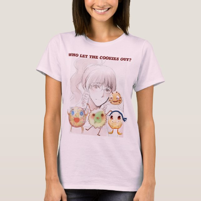 Camiseta ¿Quién dejó las galletas hacia fuera? (Anverso)
