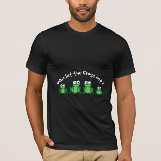Camiseta ¿Quién Dejó Salir a las Ranas? (Anverso)