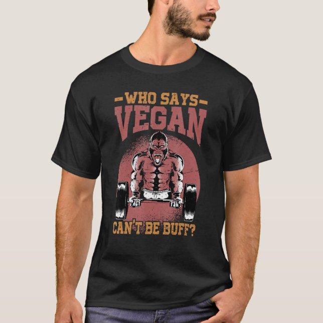 Camiseta ¿Quién dice que el Vegan no puede ser vegetario de (Anverso)