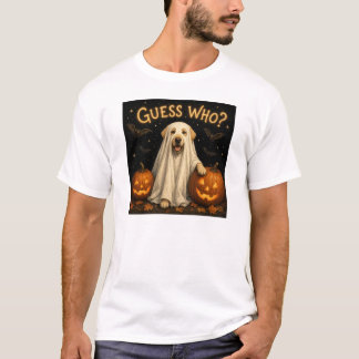 Camiseta ¿Quién? Diseño de perro Labrador fantasma de Hallo