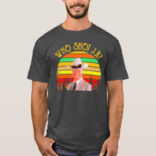 Camiseta Quién disparó a J R con una falda vintage