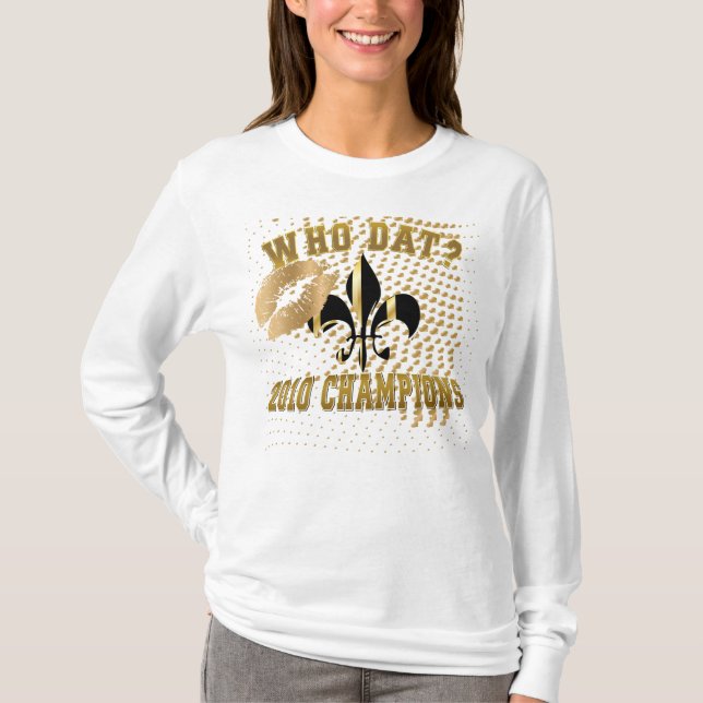 Camiseta ¿Quién es? Campeones de 2010/fleur de Lis/amor/bes (Anverso)