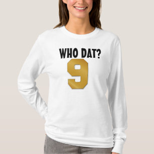 Camiseta ¿Quién es ese? N.º 9/Oro negro