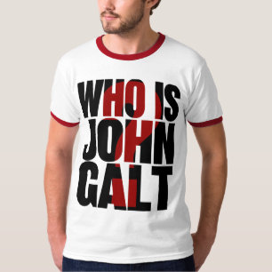Camiseta ¿Quién es Juan Galt? con el signo de interrogaci