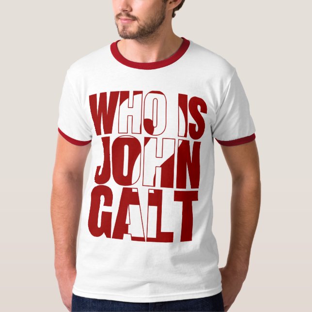 Camiseta ¿Quién es Juan Galt? Rojo (Anverso)