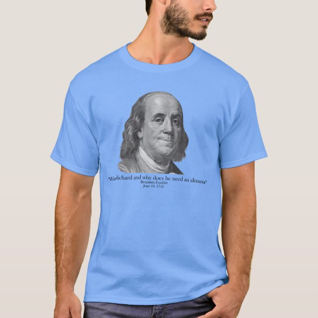Camiseta Quién es Richard AP Historia de EE. UU. Ben Frankl (Anverso)