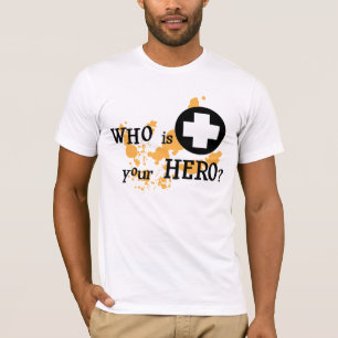 Camiseta ¿Quién es su héroe?