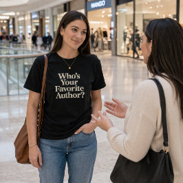 Camiseta ¿Quién es tu autor favorito? Lectura