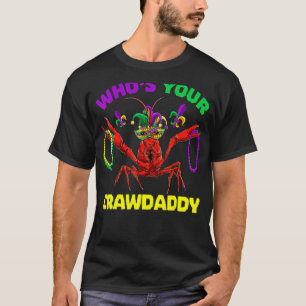 Camiseta ¿Quién es tu cachorro de marisco mardi Gr?