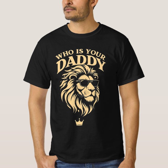 Camiseta Quién es tu papá (Anverso)