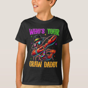 Camiseta ¿Quién es tu papi crudo? Funny Mardi Gras Dabbing