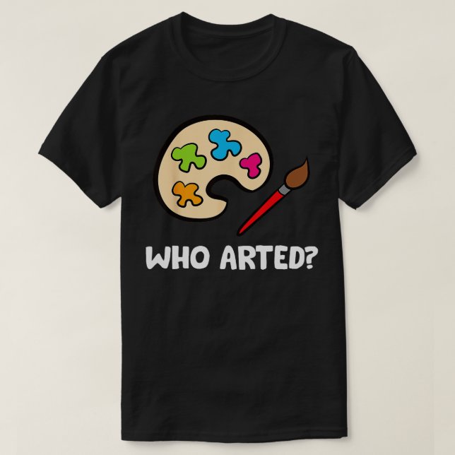 Camiseta Quién fue el artífice de acuarelas pintadas (Diseño del anverso)