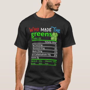 Camiseta Quien Hizo La Comida De Alma Verde Familia Negra B