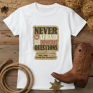 Camiseta ¿Quién Le Disparó Al Diputado Divertido Western ID