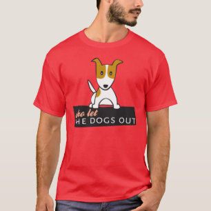 Camiseta ¿Quién lo dejó persigue hacia fuera?