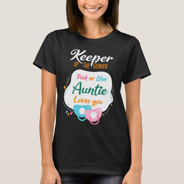Camiseta Quien Mantiene El Género Rosa O Azul Tía Te Ama (Anverso)