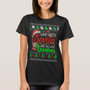 Camiseta Quién Necesita a Santa cuando tienes Navidades Abu