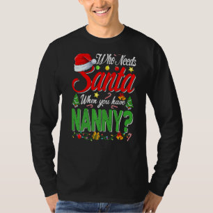Camiseta Quién necesita a Santa cuando tienes Navidades de 