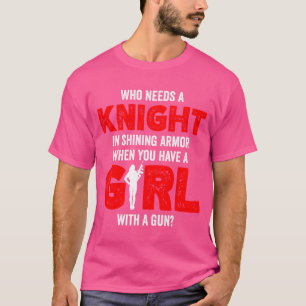 Camiseta Quien Necesita Caballero En Armadura Brillante Cua