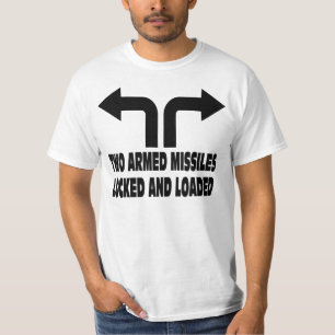 Camiseta Quién necesita los misiles armados withTwo de los