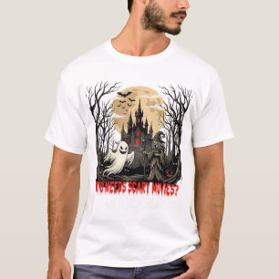 Camiseta Quién Necesita Películas de Terror Halloween Fanta