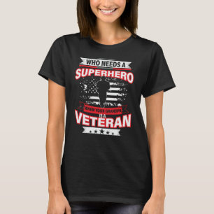 Camiseta Quien necesita un superhéroe cuando tu abuelo es v